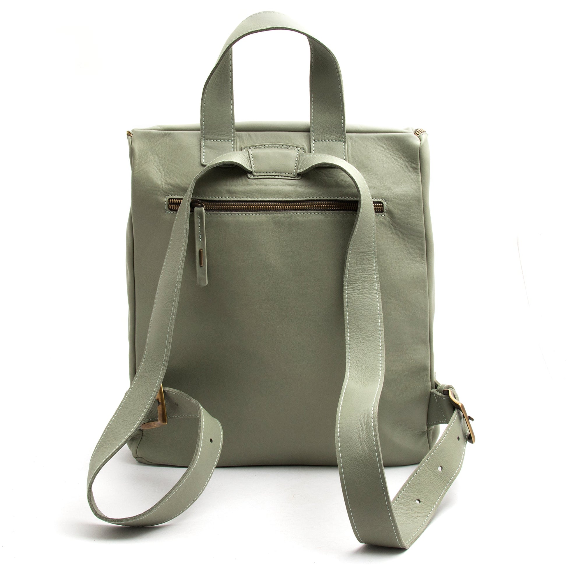 Andy mousse edera - zaino in pelle verde - Marta Ray