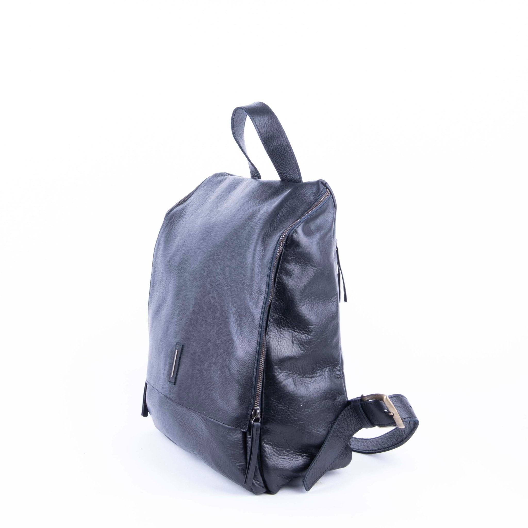 Andy mousse nero - zaino in pelle nera - Marta Ray