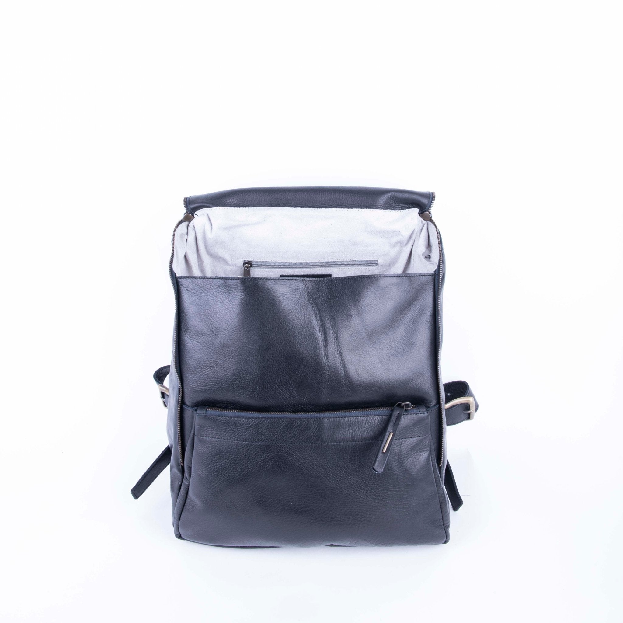 Andy mousse nero - zaino in pelle nera - Marta Ray