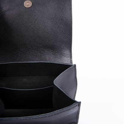 Anna saffiano/cavallino nero/zebrato bianco - pochette a tracolla in pelle nera - Marta Ray