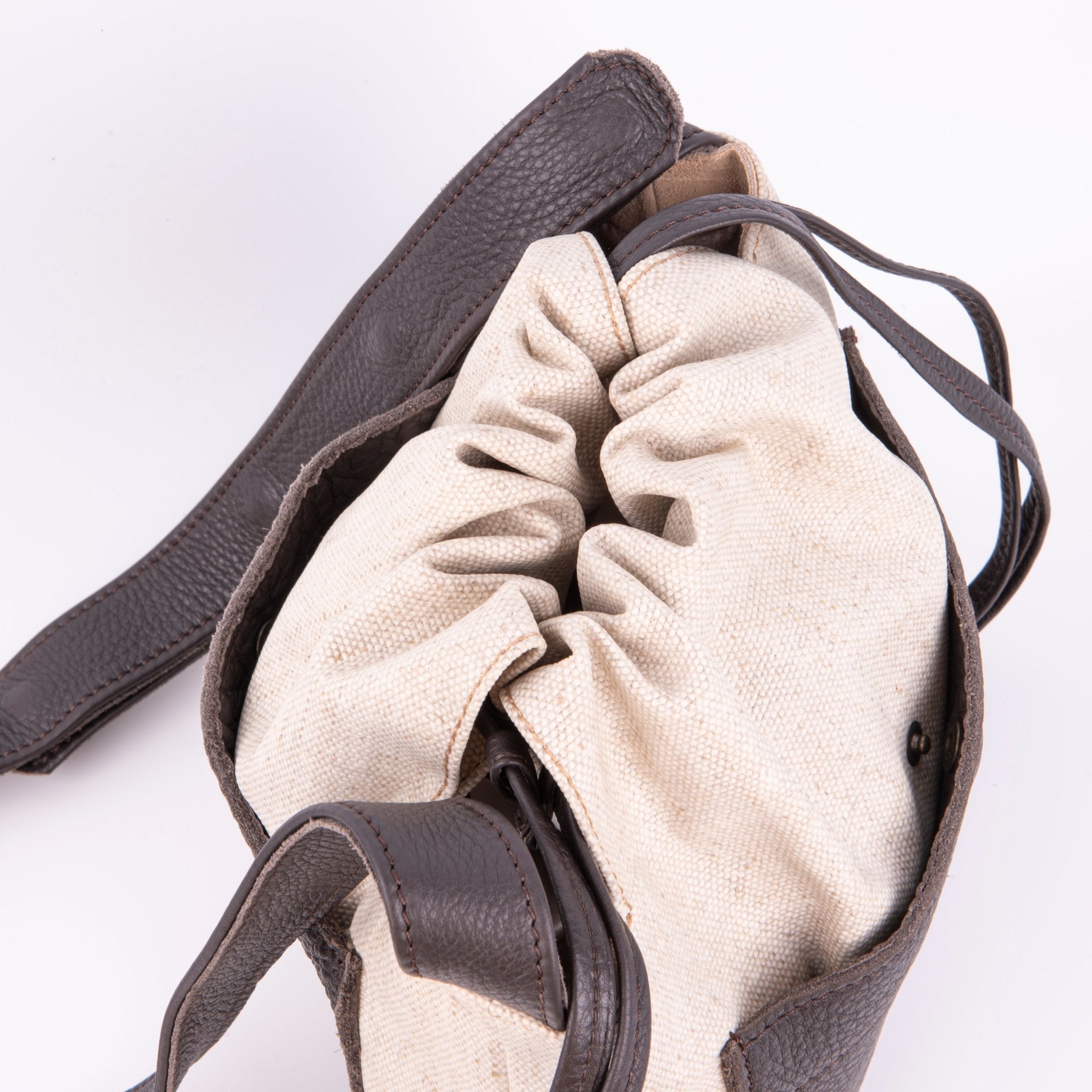 Ariela alamatt naturale+bull testa di moro - borsa a tracolla beige - Marta Ray