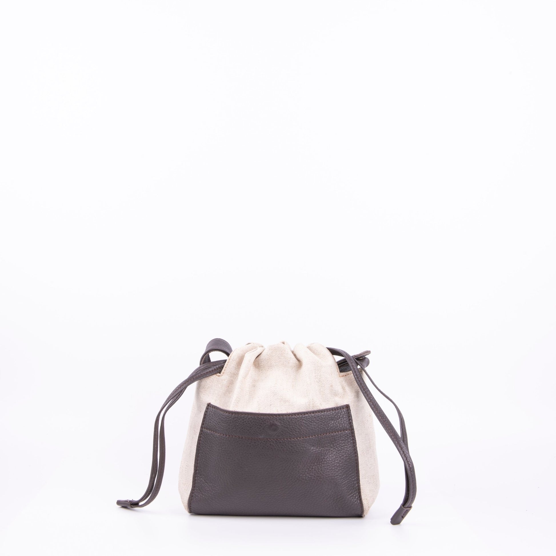 Ariela alamatt naturale+bull testa di moro - borsa a tracolla beige - Marta Ray