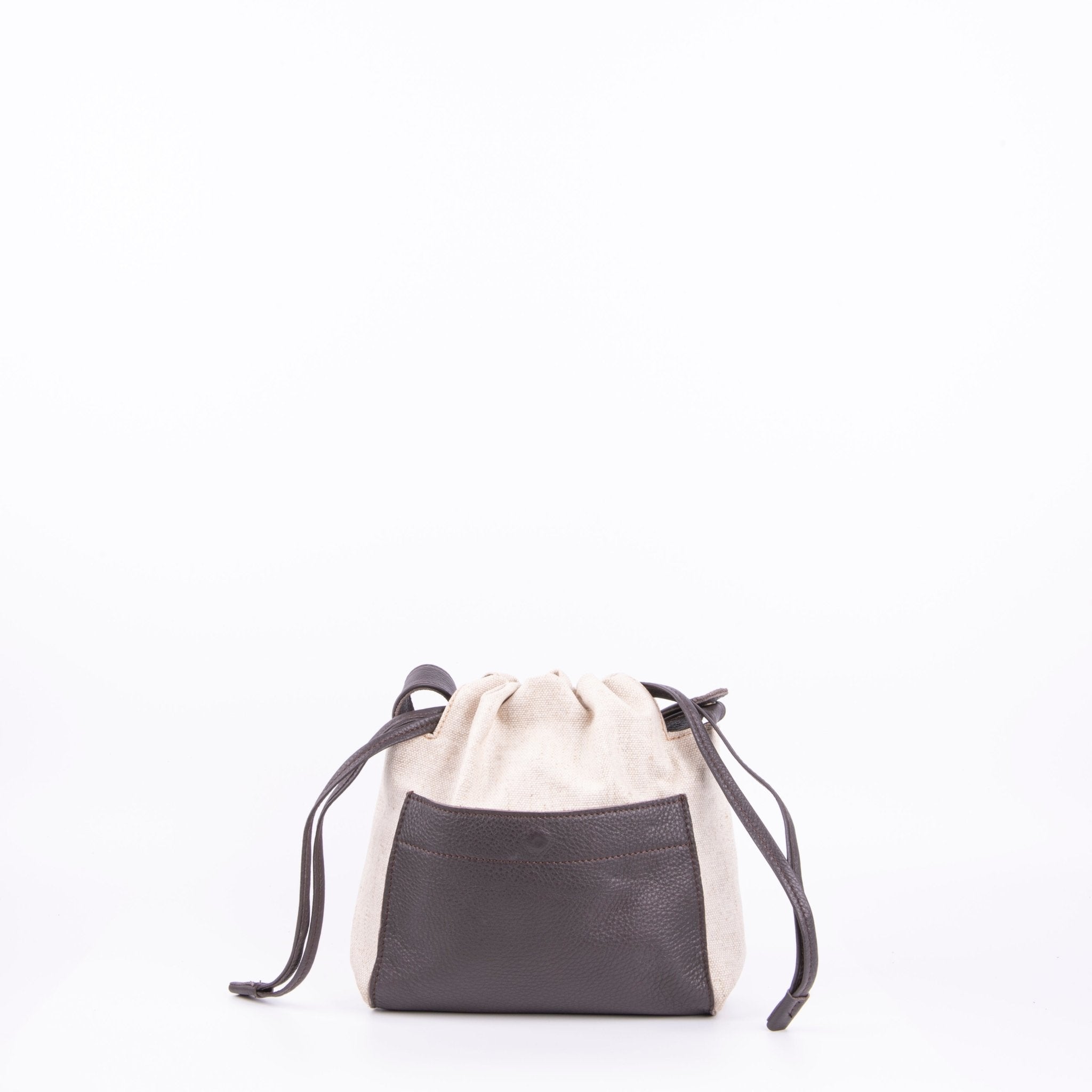Ariela alamatt naturale+bull testa di moro - borsa a tracolla beige - Marta Ray