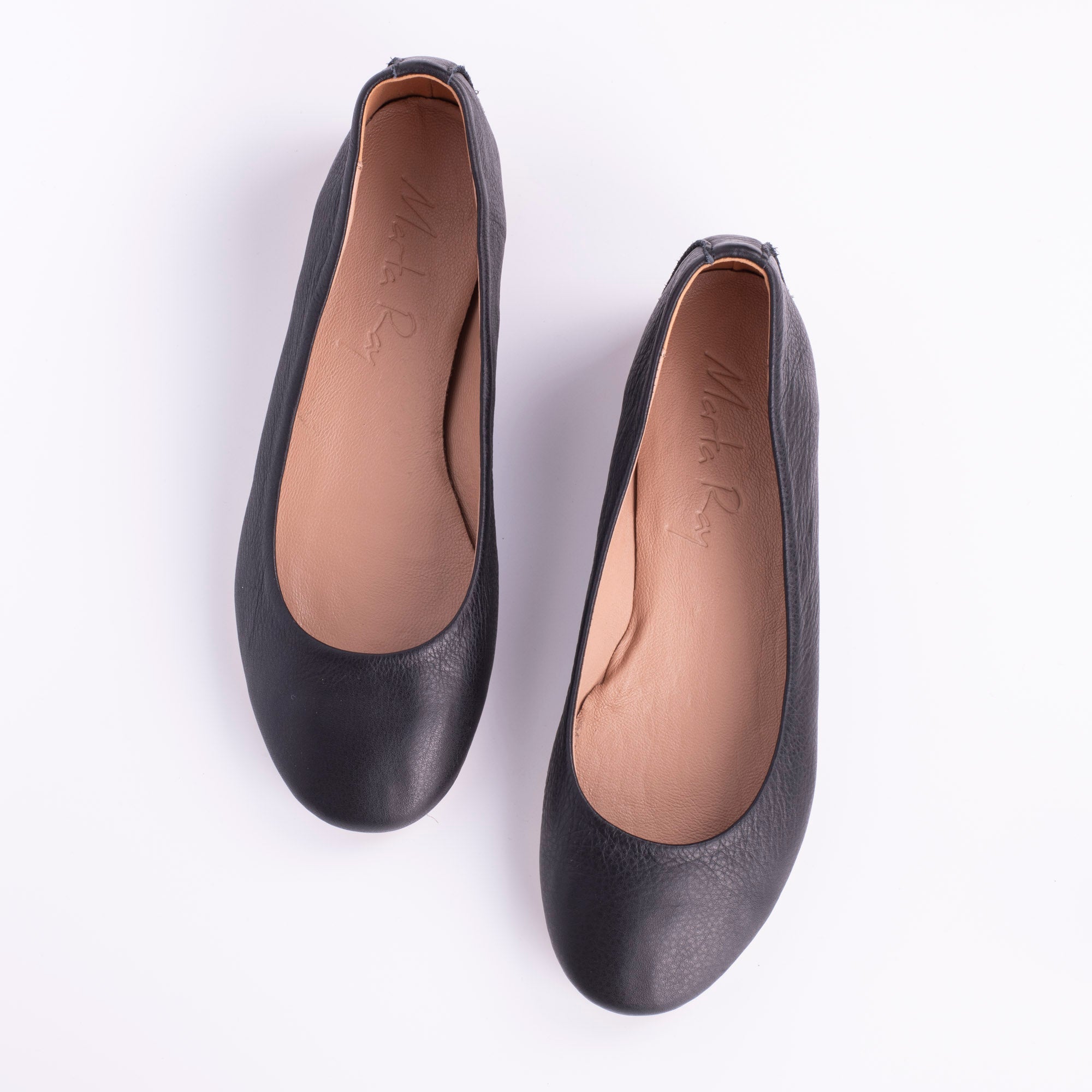 Ballerina foderata mousse nero - Marta Ray