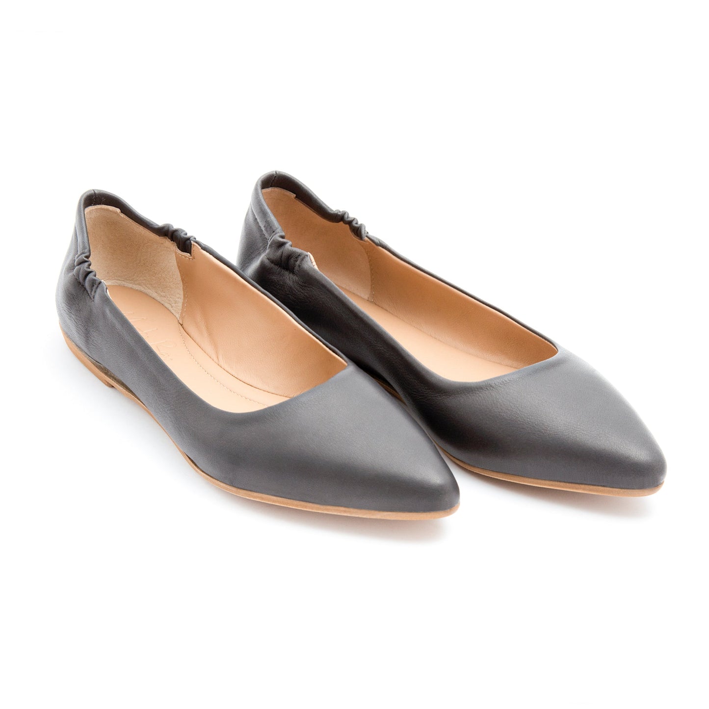 Ballerina punta sacchetto mousse dark grey - Marta Ray