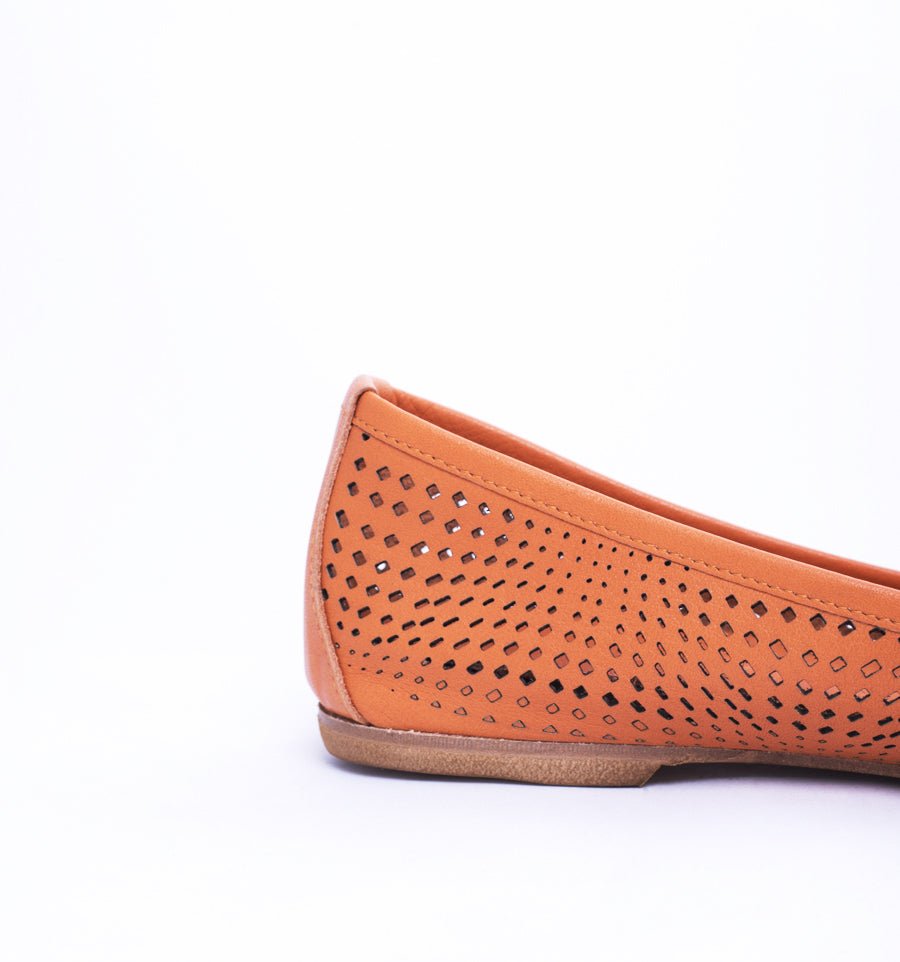 Ballerina quadri mousse arancio - Marta Ray
