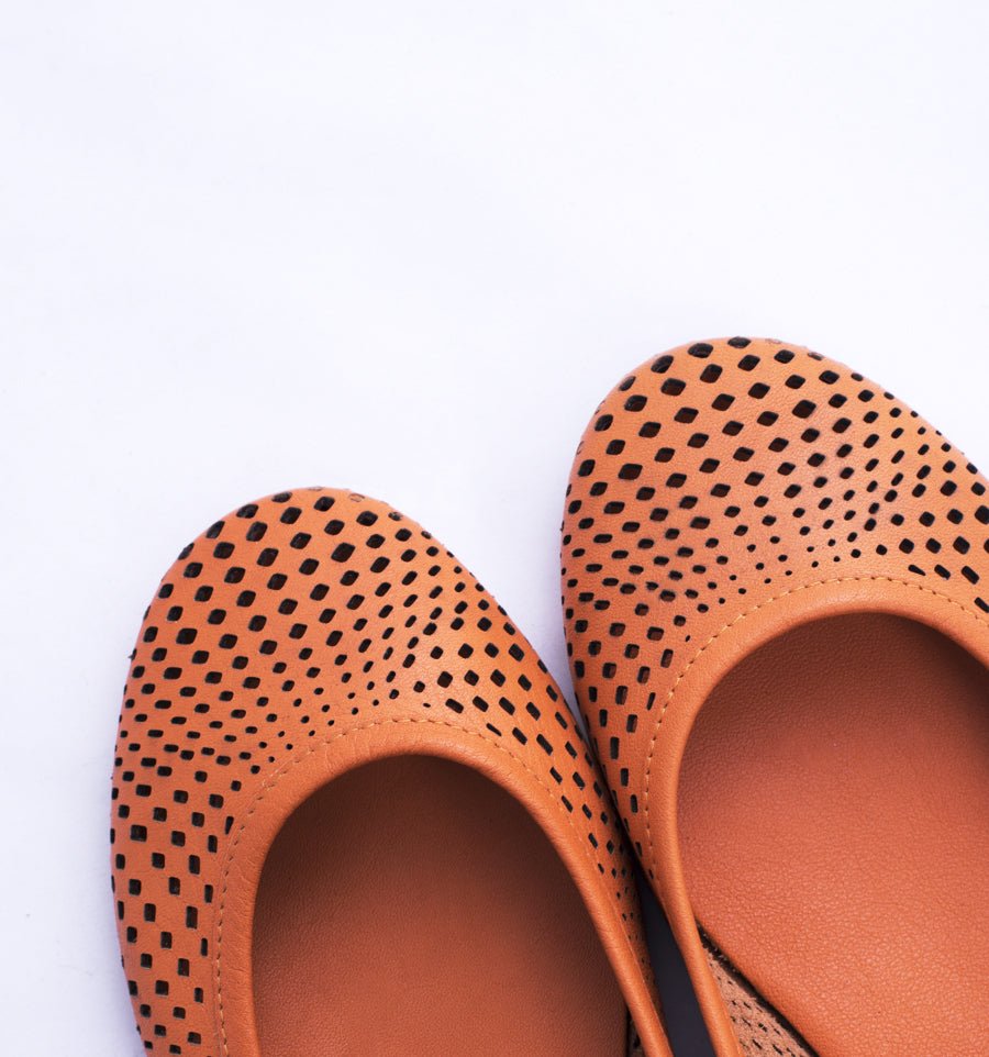 Ballerina quadri mousse arancio - Marta Ray