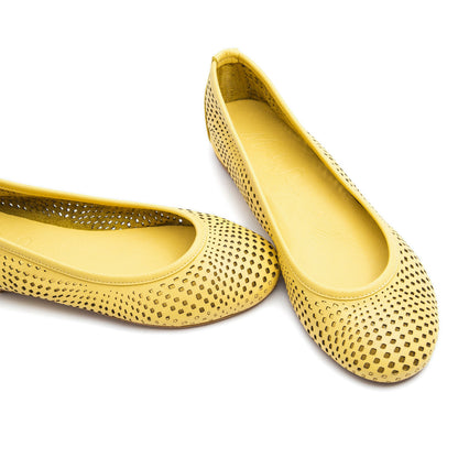 Ballerina quadri mousse giallo - Marta Ray