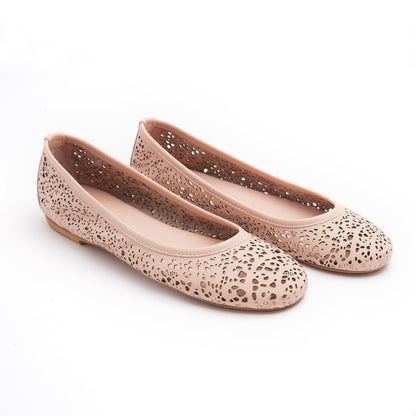 Ballerina ricamo mousse cipria - Marta Ray