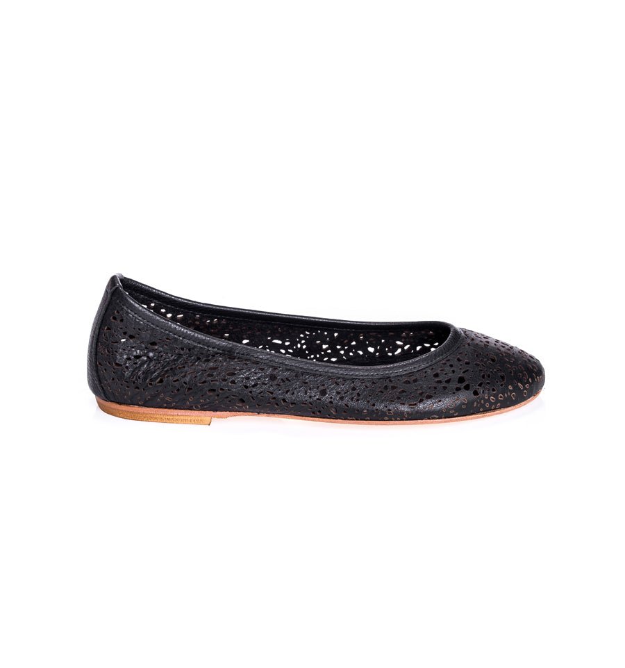 Ballerina ricamo mousse nero - Marta Ray