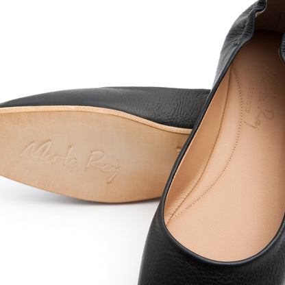 Ballerina sacchetto quadrata mousse nero - Marta Ray