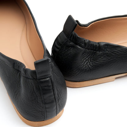 Ballerina sacchetto quadrata mousse nero - Marta Ray