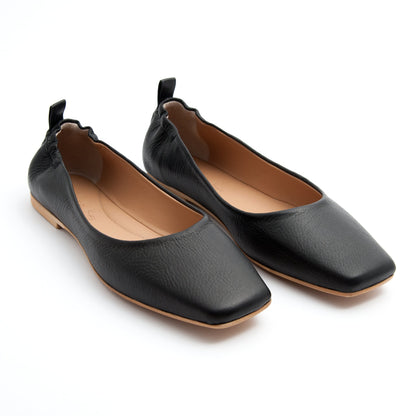 Ballerina sacchetto quadrata mousse nero - Marta Ray