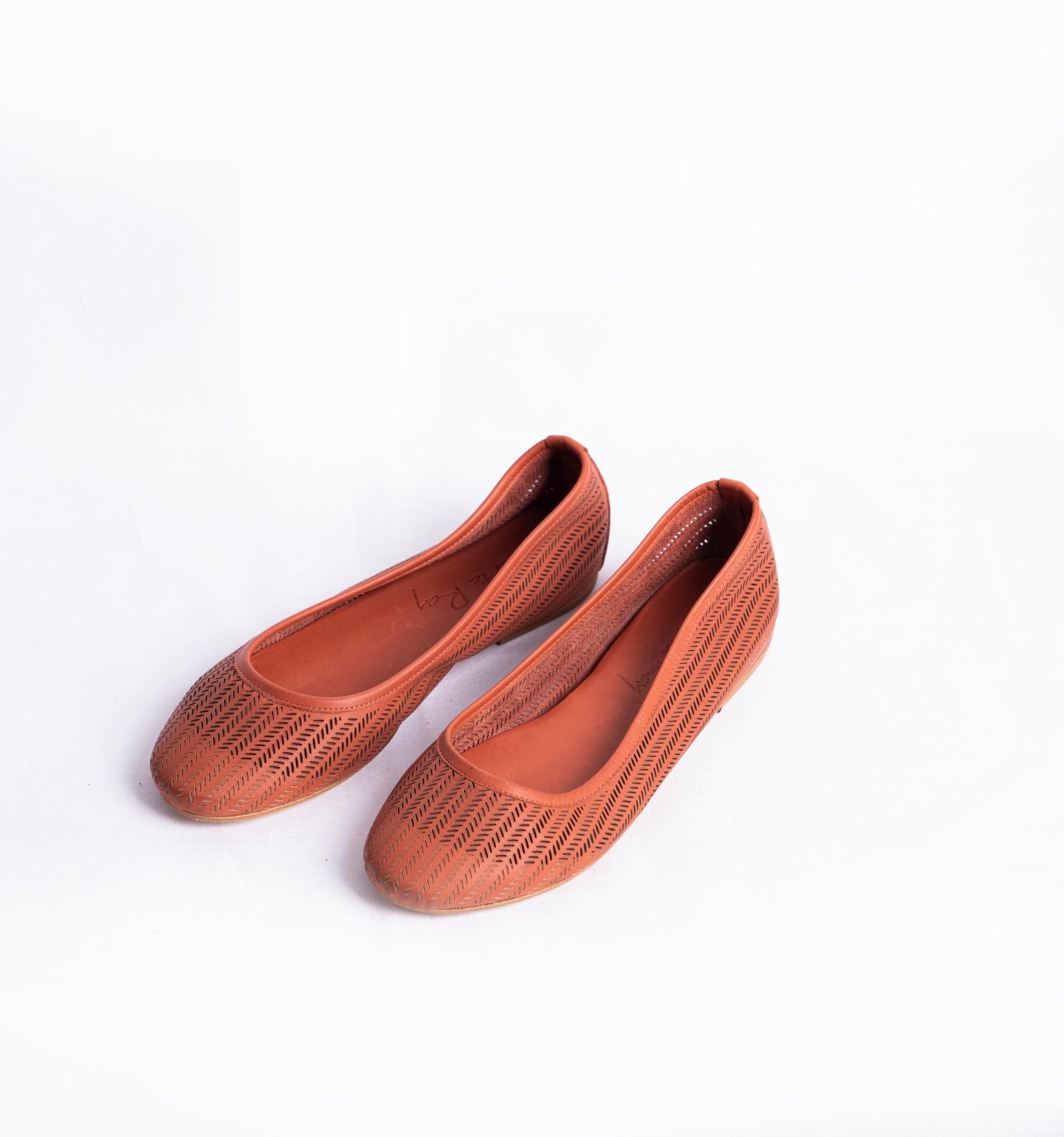 Ballerina spighetta mousse mattone - Marta Ray