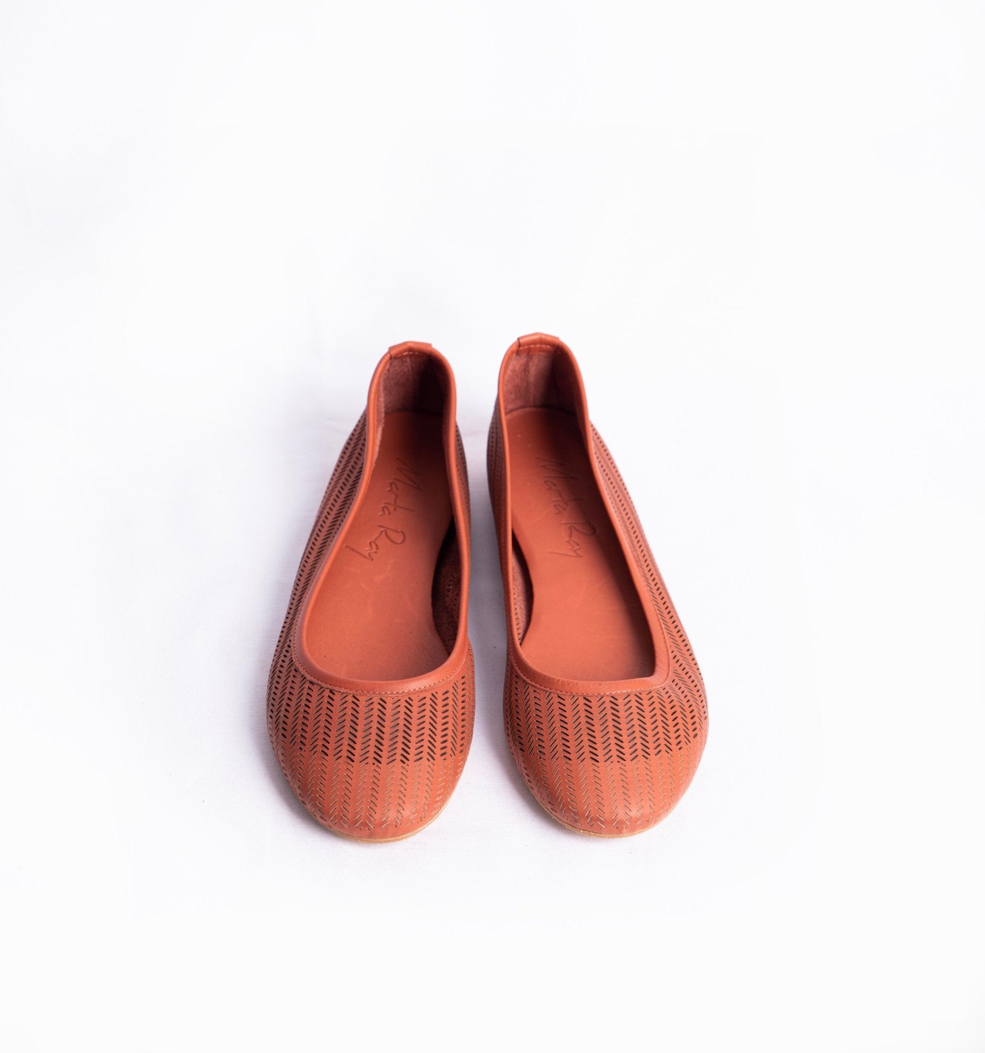 Ballerina spighetta mousse mattone - Marta Ray
