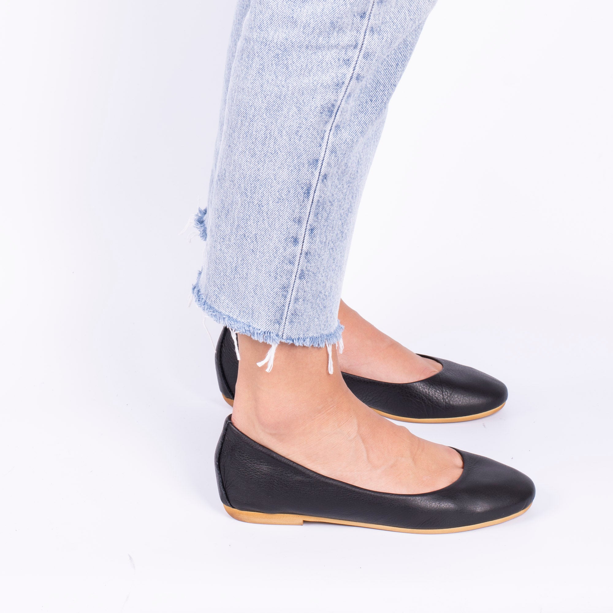 Ballerina foderata mousse nero
