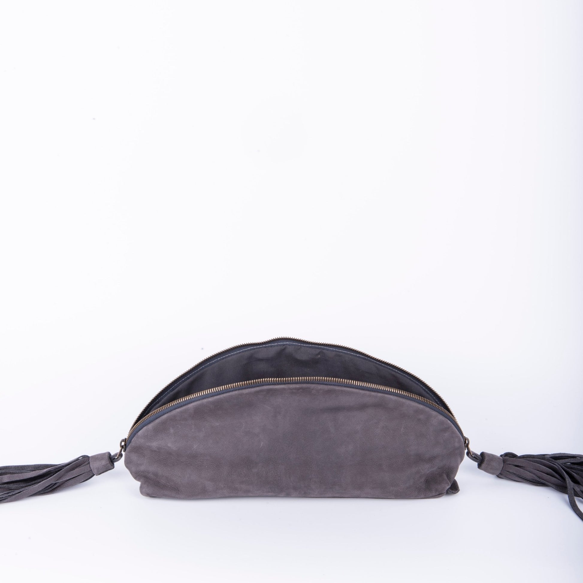 Blanca long beach fumo - pochette in pelle grigio - Marta Ray