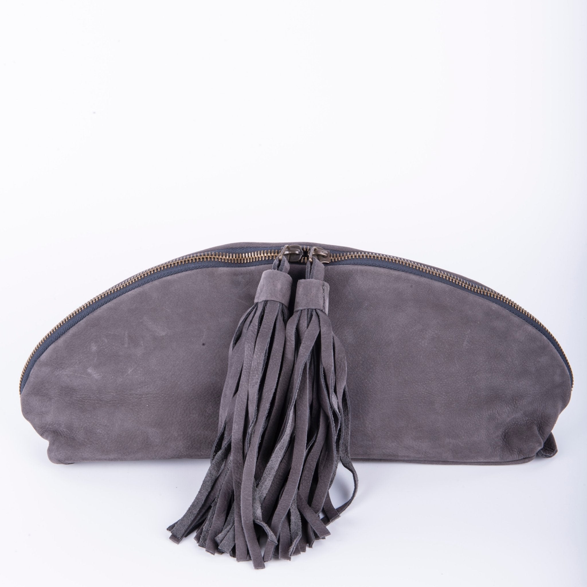 Blanca long beach fumo - pochette in pelle grigio - Marta Ray