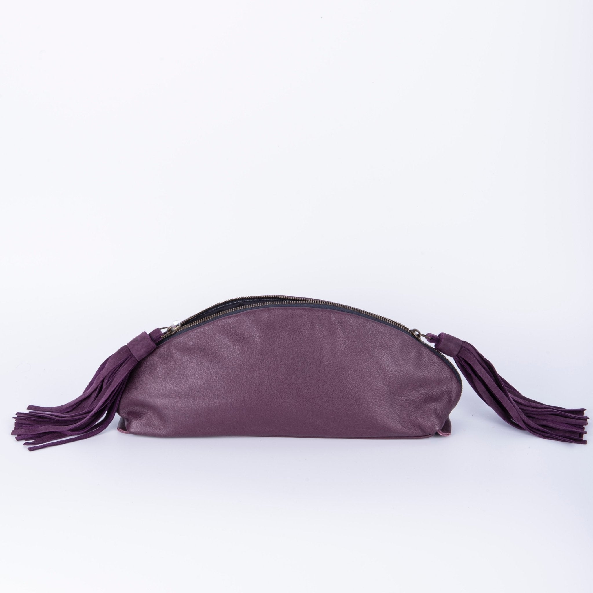Blanca mousse grave wine - pochette in pelle viola - Marta Ray