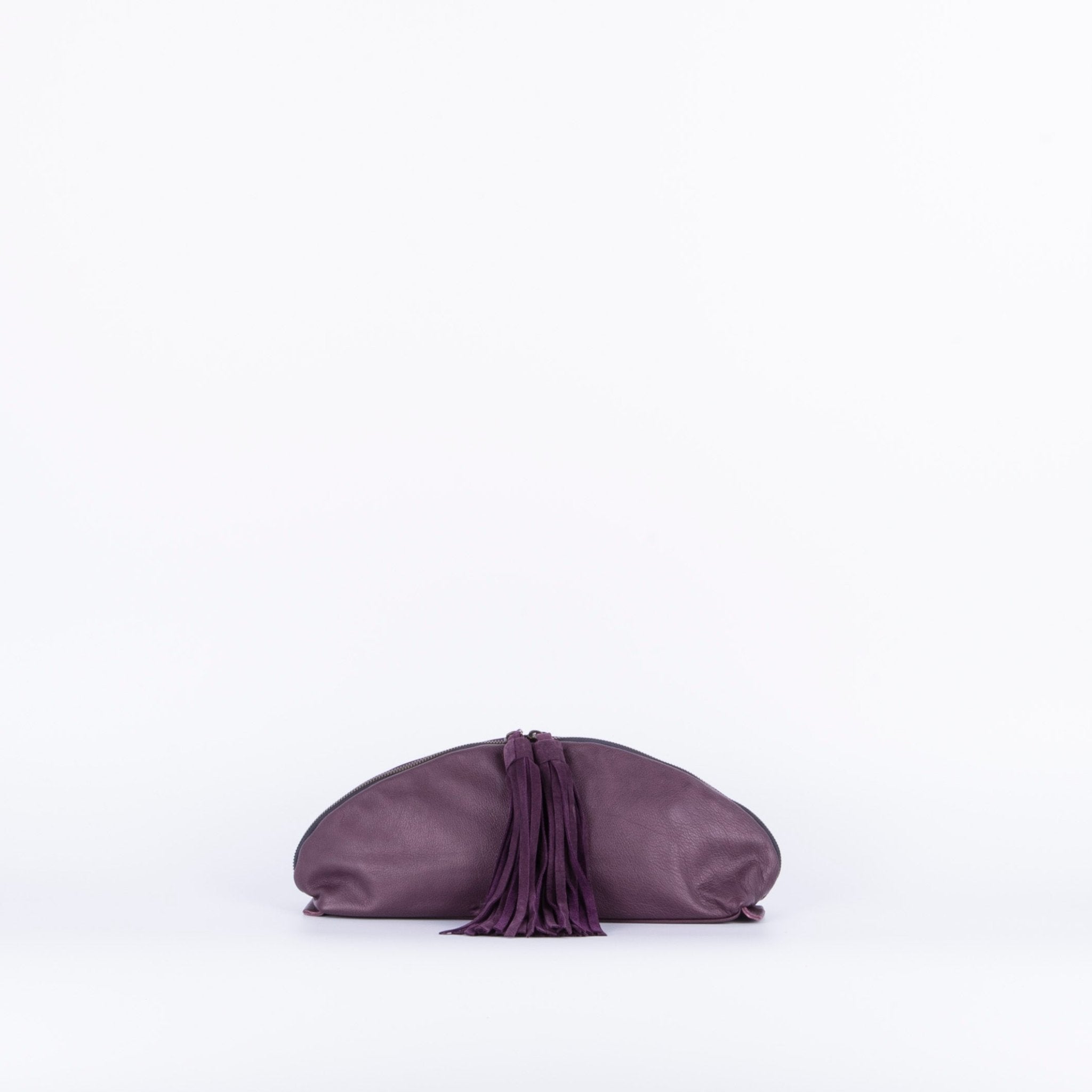 Blanca mousse grave wine - pochette in pelle viola - Marta Ray