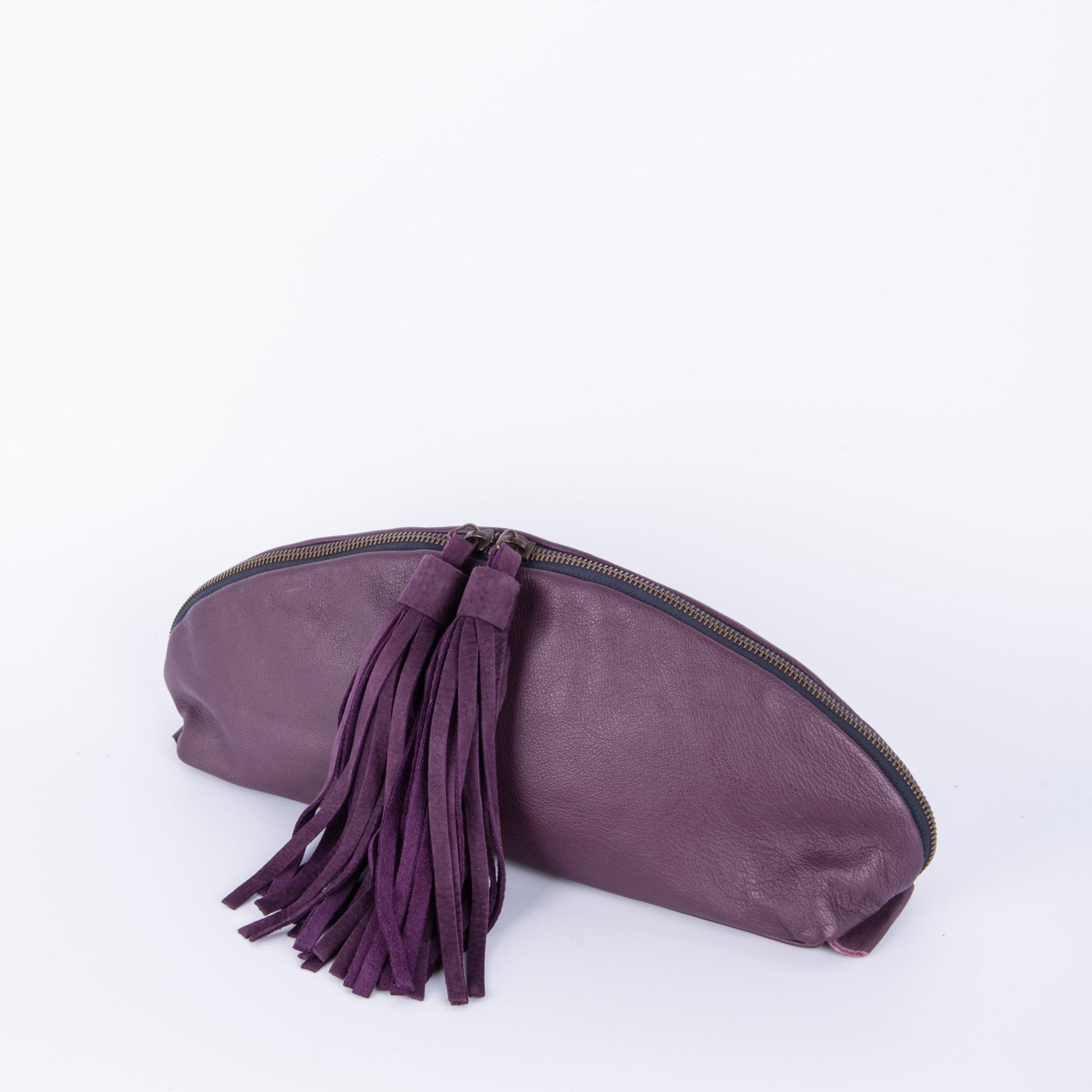 Blanca mousse grave wine - pochette in pelle viola - Marta Ray