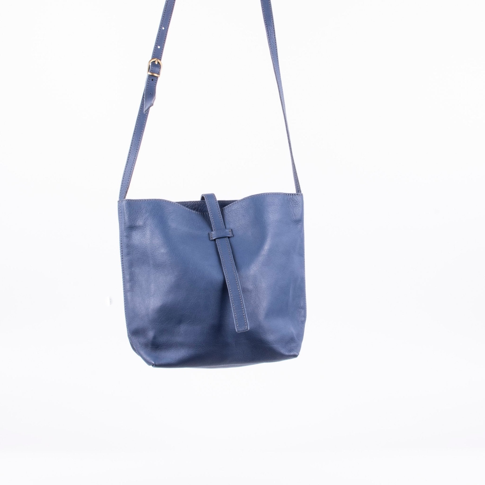 Bobbie amalfi blu - borsa a tracolla in pelle blu - Marta Ray