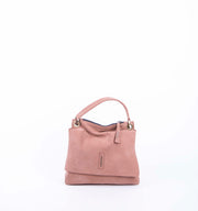 Sandy long beach cameo - small shoulder bag in pink natural leather