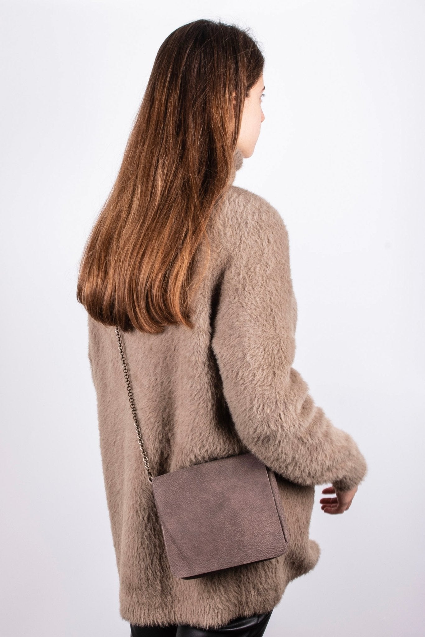Brigitte bufalo marrone - pochette a tracolla in pelle marrone - Marta Ray