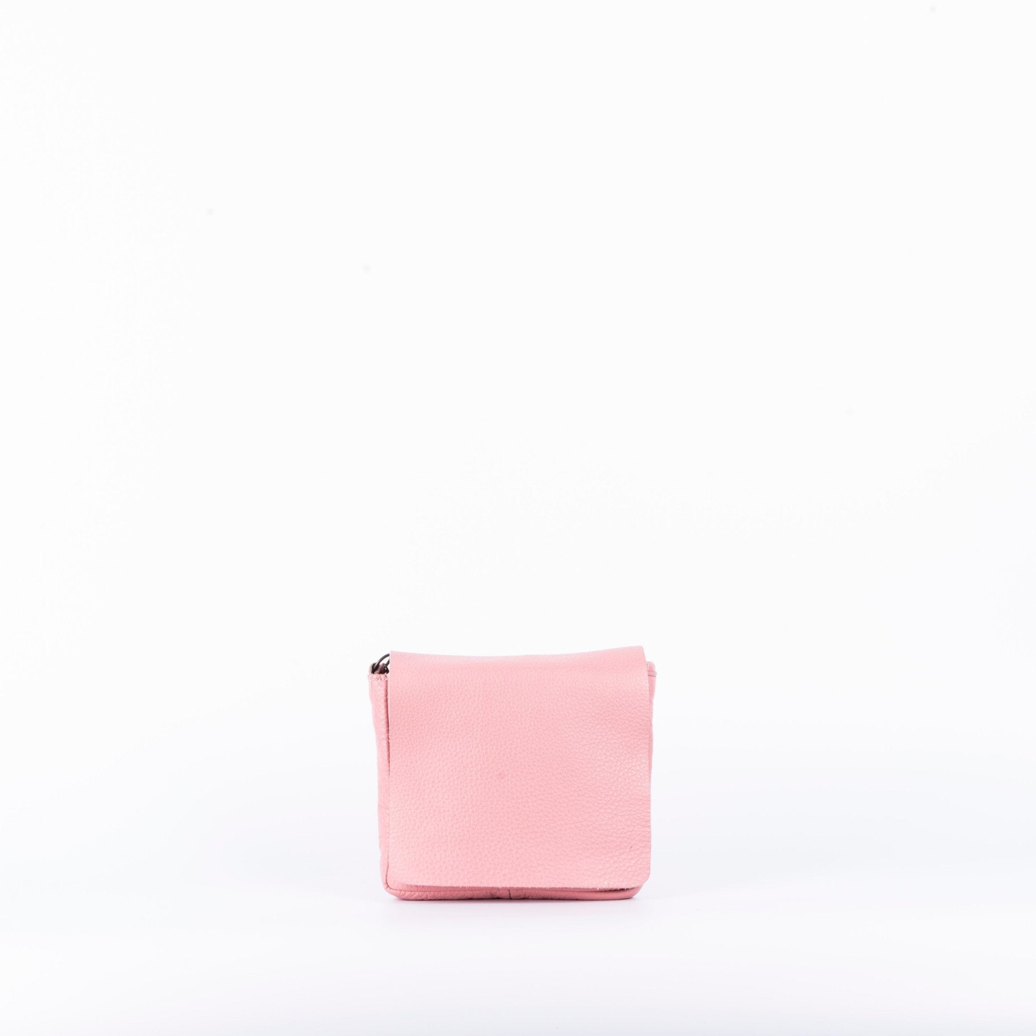 Brigitte martellato cipria - pochette a tracolla in pelle rosa - Marta Ray