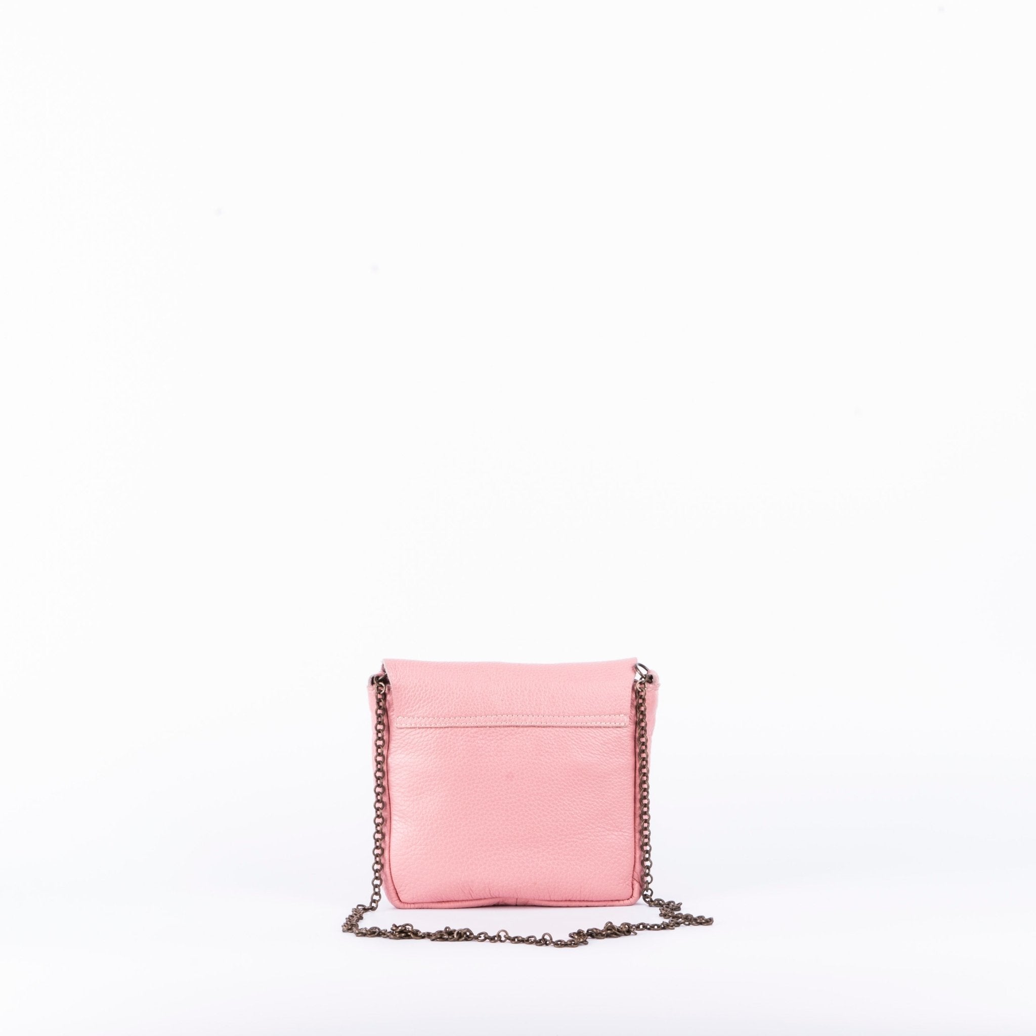 Brigitte martellato cipria - pochette a tracolla in pelle rosa - Marta Ray