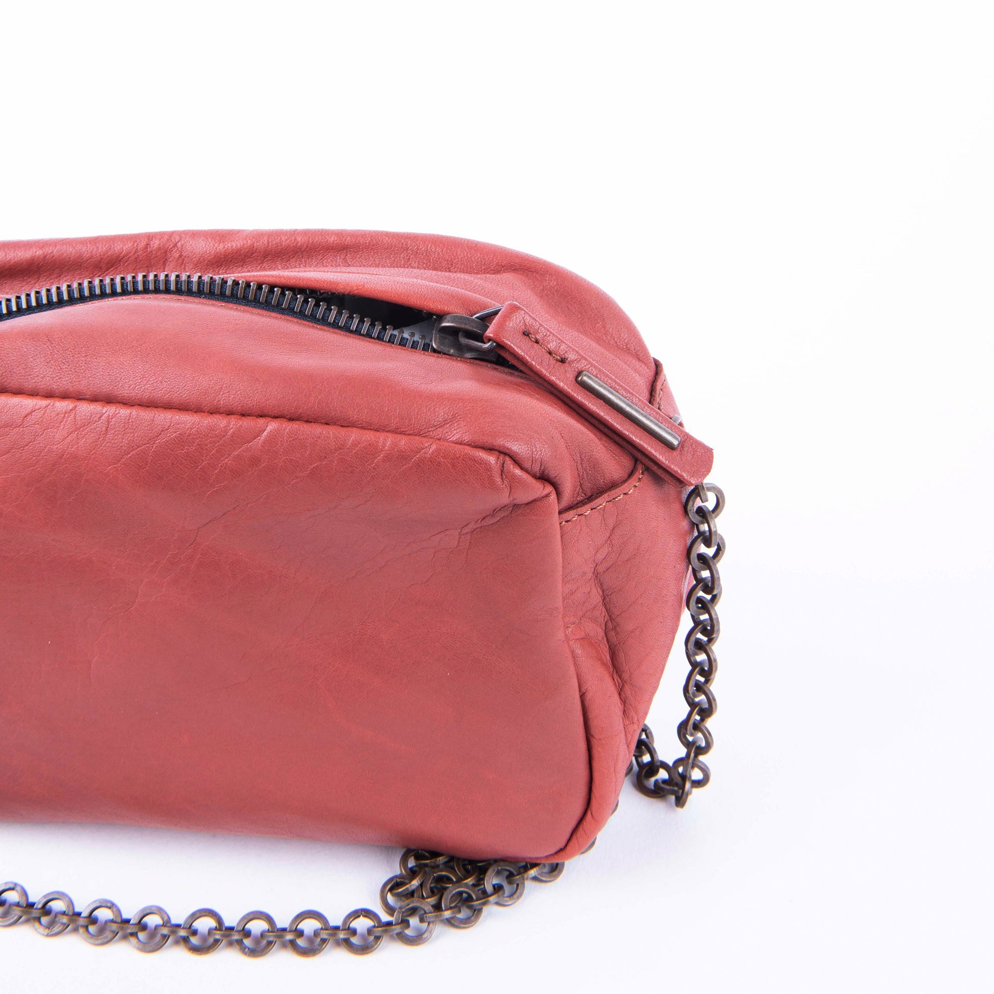 Brook mousse cuoio inglese - pochette a tracolla in pelle marrone - Marta Ray