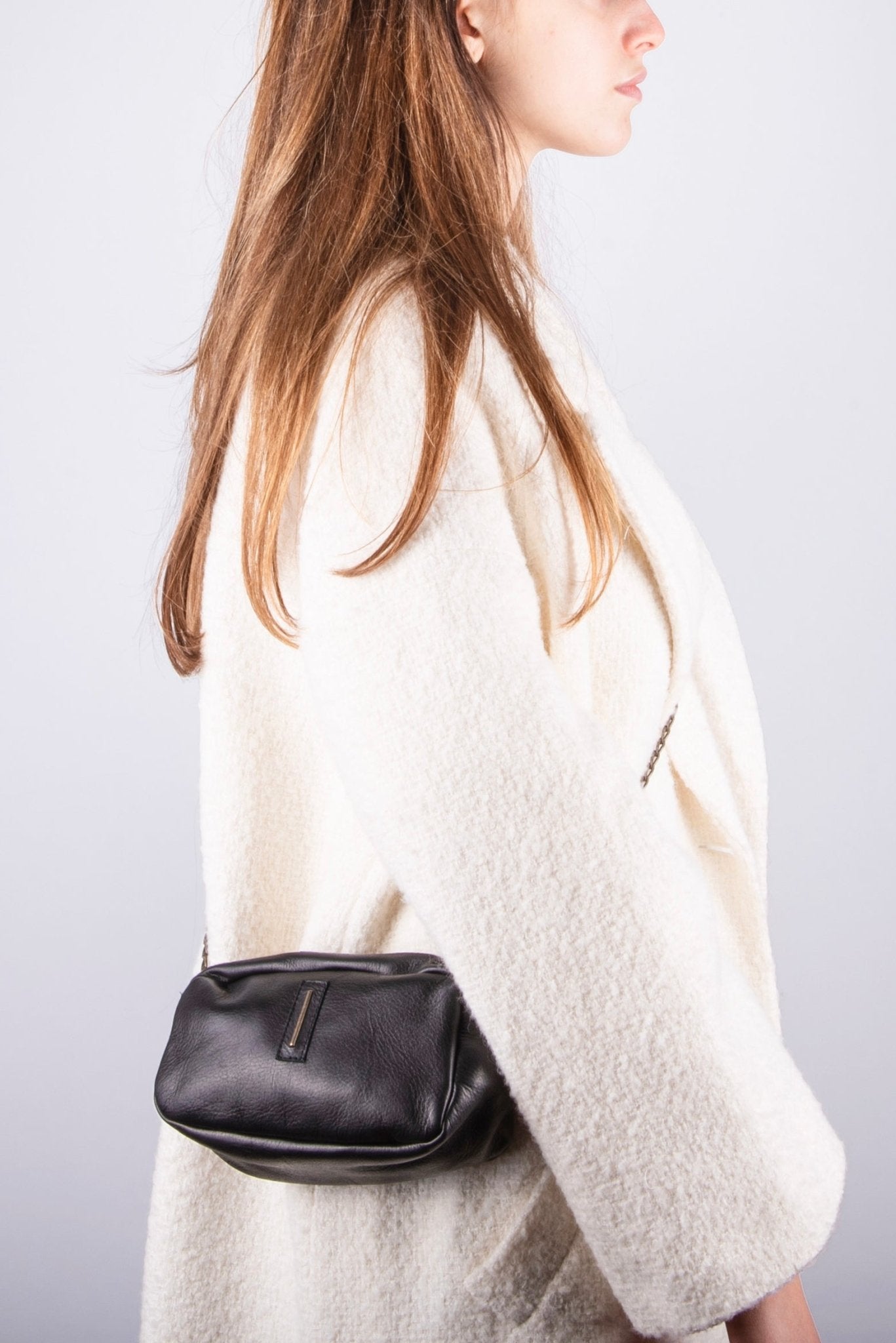 Brook mousse cuoio inglese - pochette a tracolla in pelle marrone - Marta Ray
