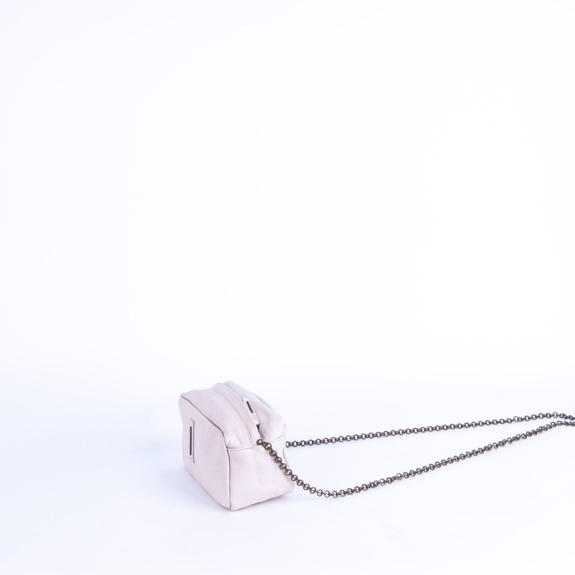 Brook mousse latte macchiato - pochette a tracolla in pelle bianca - Marta Ray