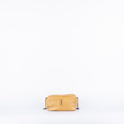 Brook mousse perlato giallo silver - pochette a tracolla in pelle gialla - Marta Ray