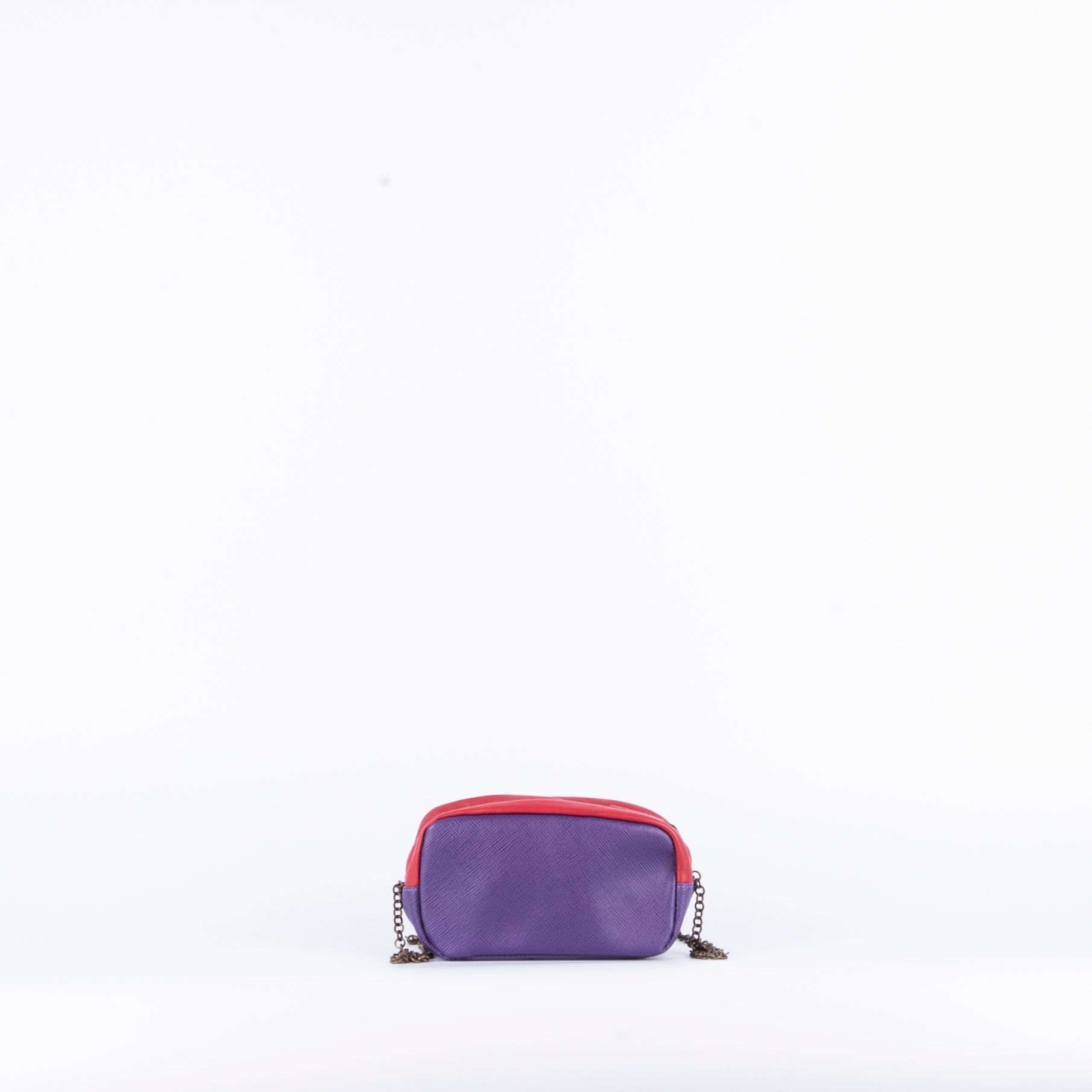 Brook mousse soffiano rosso viola- pochette a tracolla in pelle rosso viola - Marta Ray