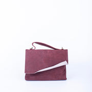 Carla long beach britanic+mousse malva - pochette a tracolla in pelle rossa - Marta Ray