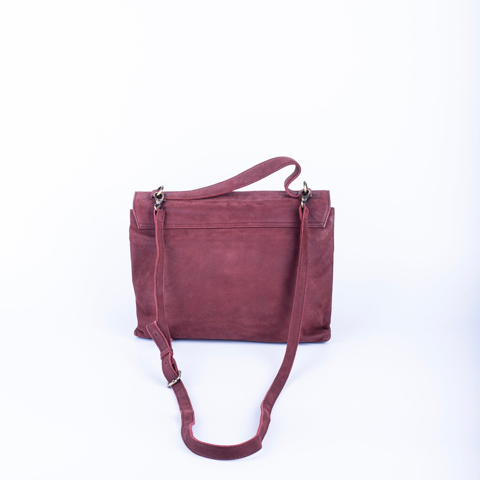 Carla long beach britanic+mousse malva - pochette a tracolla in pelle rossa - Marta Ray