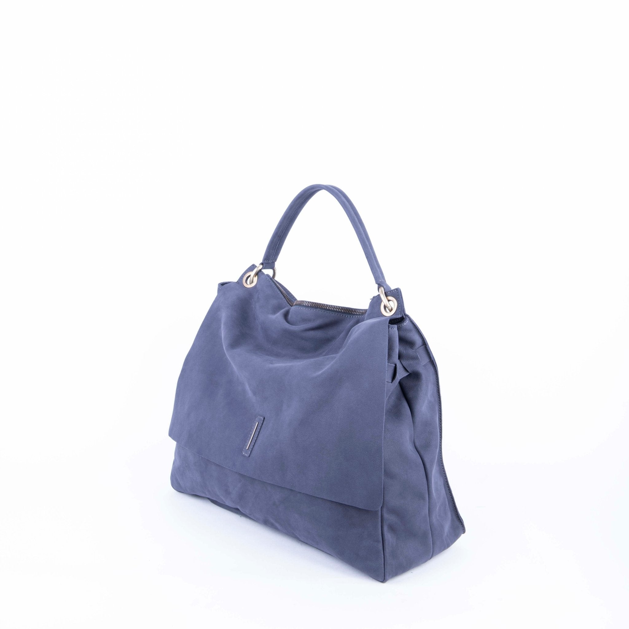 Carrie long beach navy - borsa a tracolla grande in pelle blu - Marta Ray