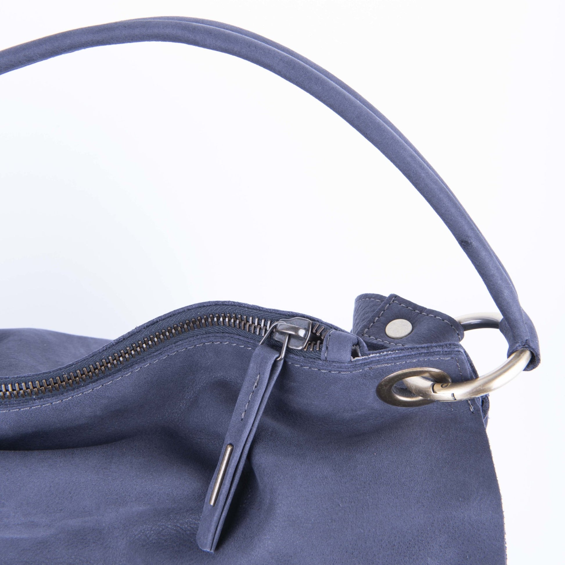 Carrie long beach navy - borsa a tracolla grande in pelle blu - Marta Ray
