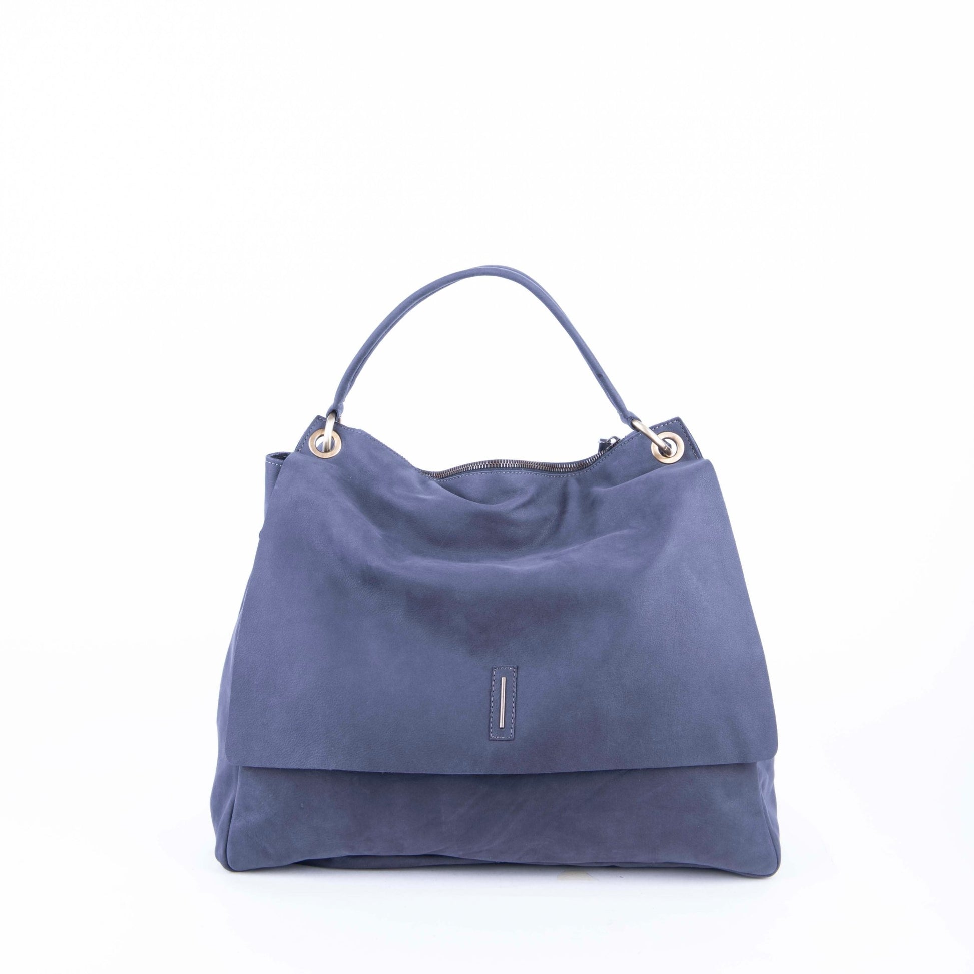 Carrie long beach navy - borsa a tracolla grande in pelle blu - Marta Ray