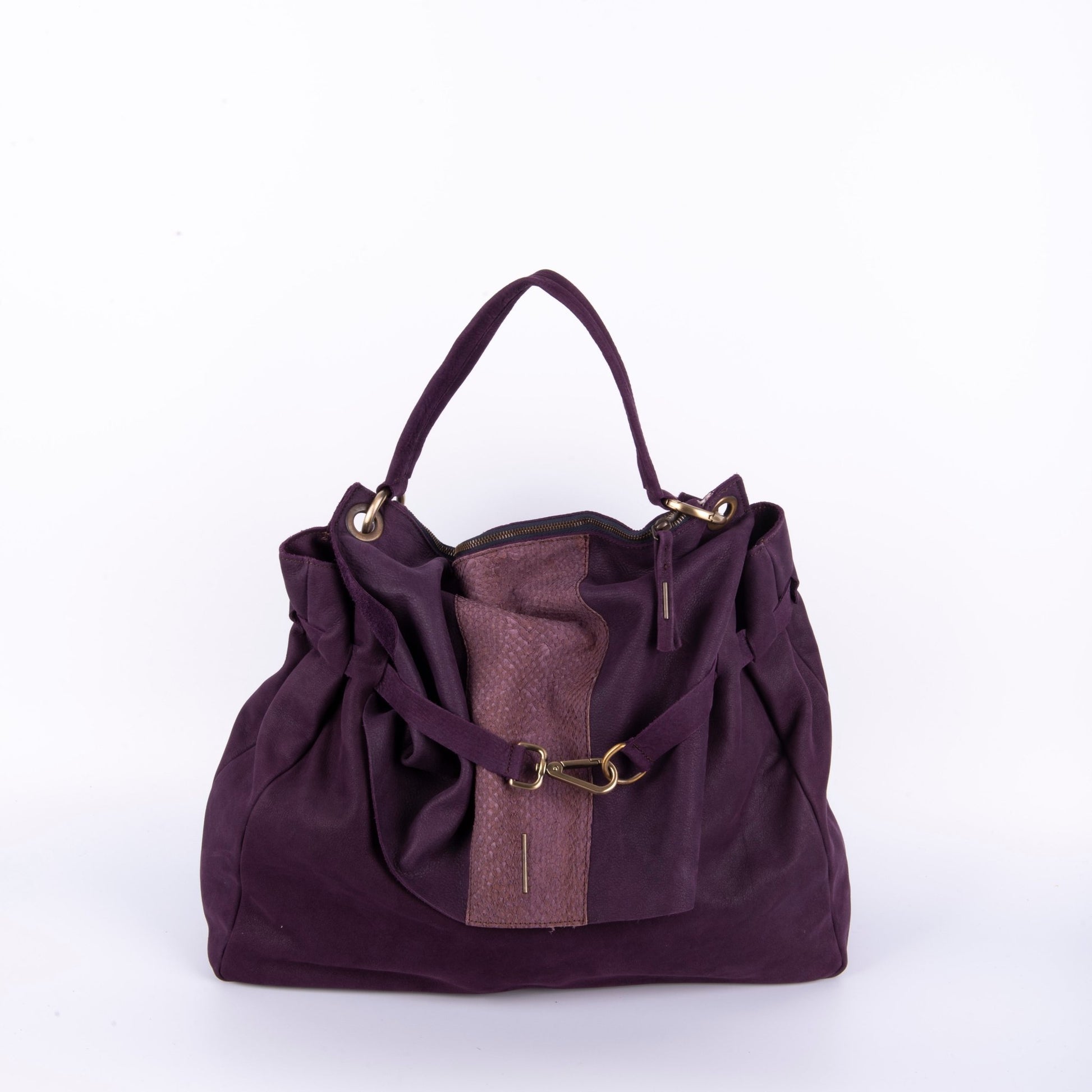 Carrie long beach s.wine+long beach grape wine - borsa a tracolla in pelle rossa - Marta Ray
