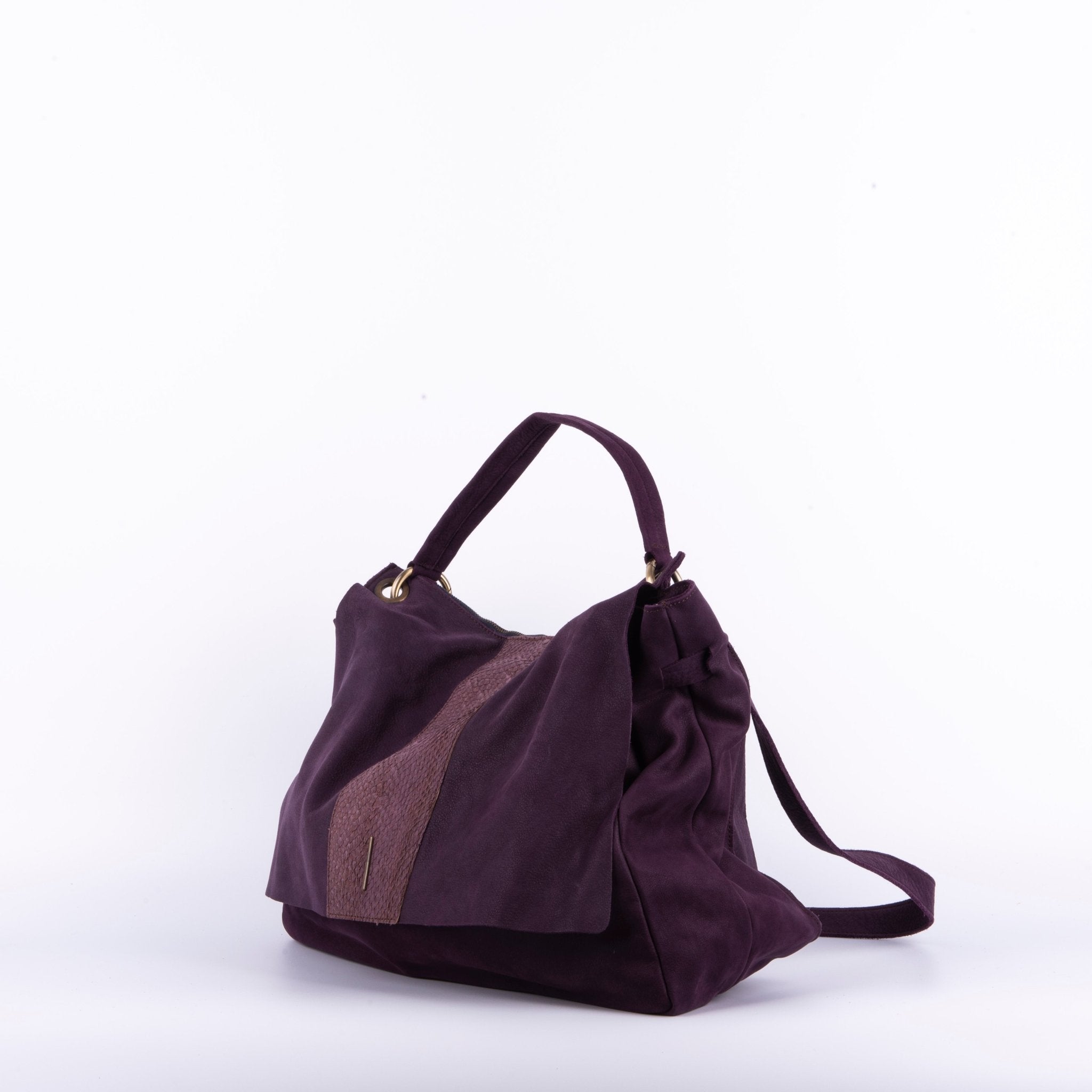 Carrie long beach s.wine+long beach grape wine - borsa a tracolla in pelle rossa - Marta Ray
