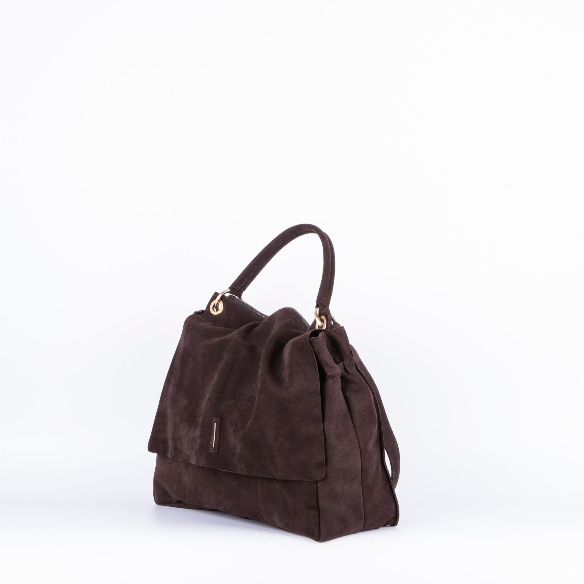 Carrie long beach tdm - borsa a tracolla grande in pelle marrone - Marta Ray