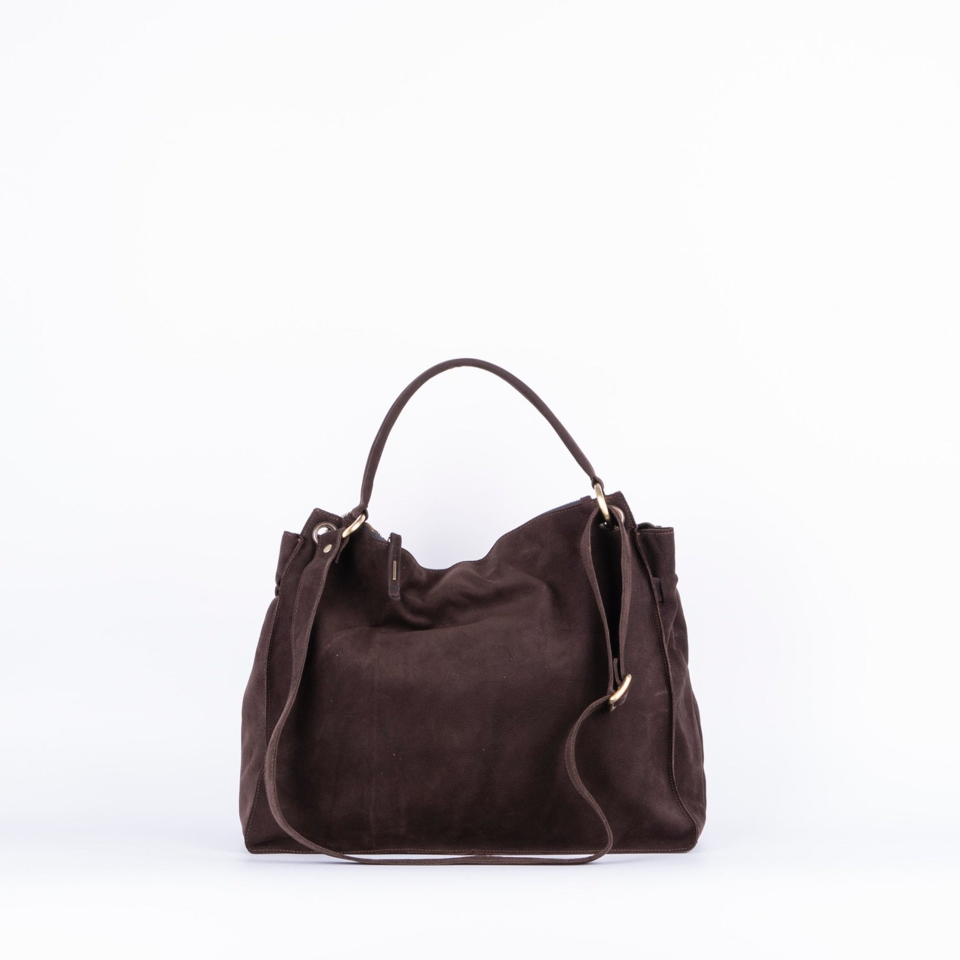 Carrie long beach tdm - borsa a tracolla grande in pelle marrone - Marta Ray