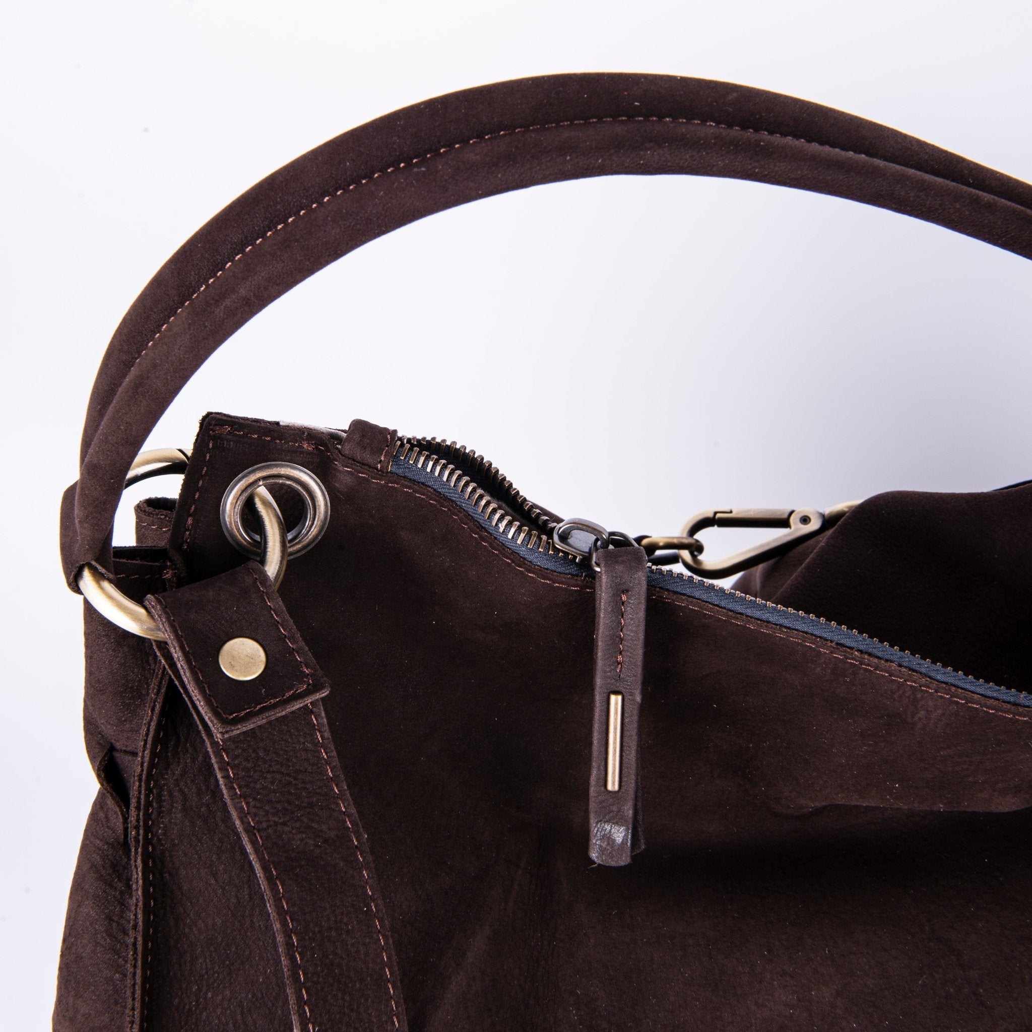 Carrie long beach tdm - borsa a tracolla grande in pelle marrone - Marta Ray