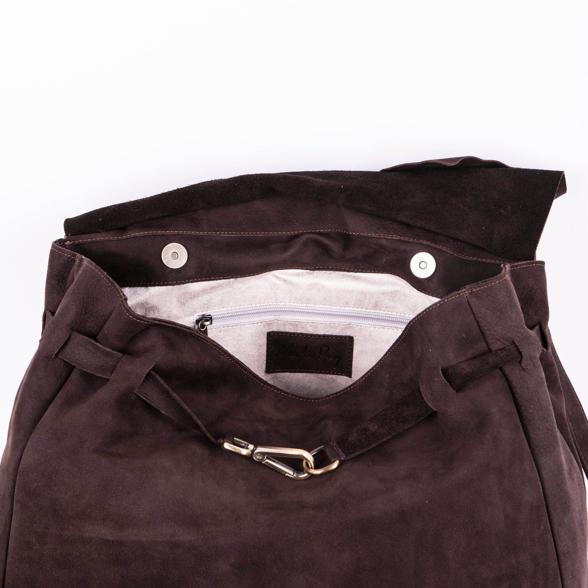 Carrie long beach tdm - borsa a tracolla grande in pelle marrone - Marta Ray