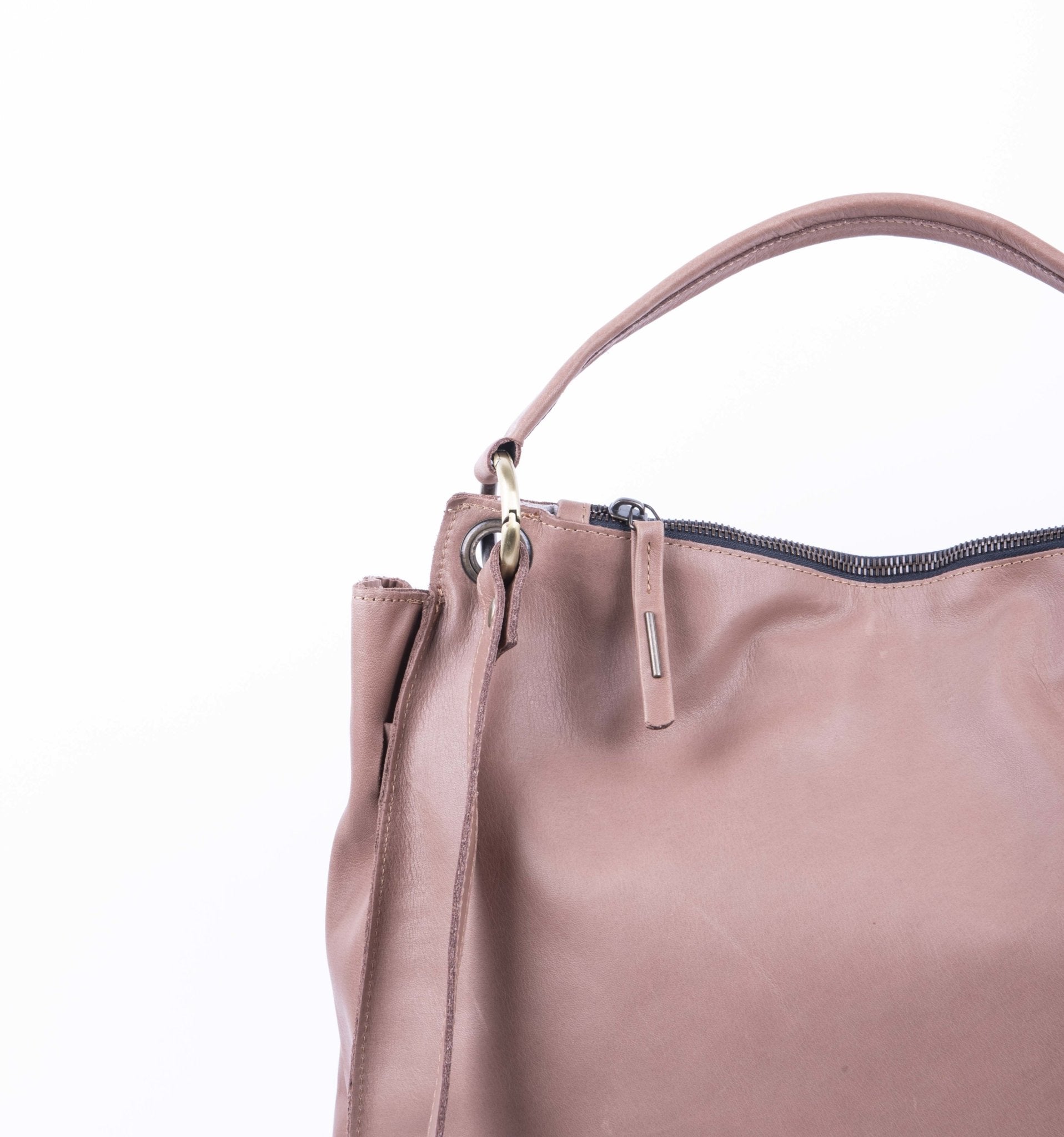 Carrie mousse cammeo - borsa a tracolla grande in pelle rosa - Marta Ray