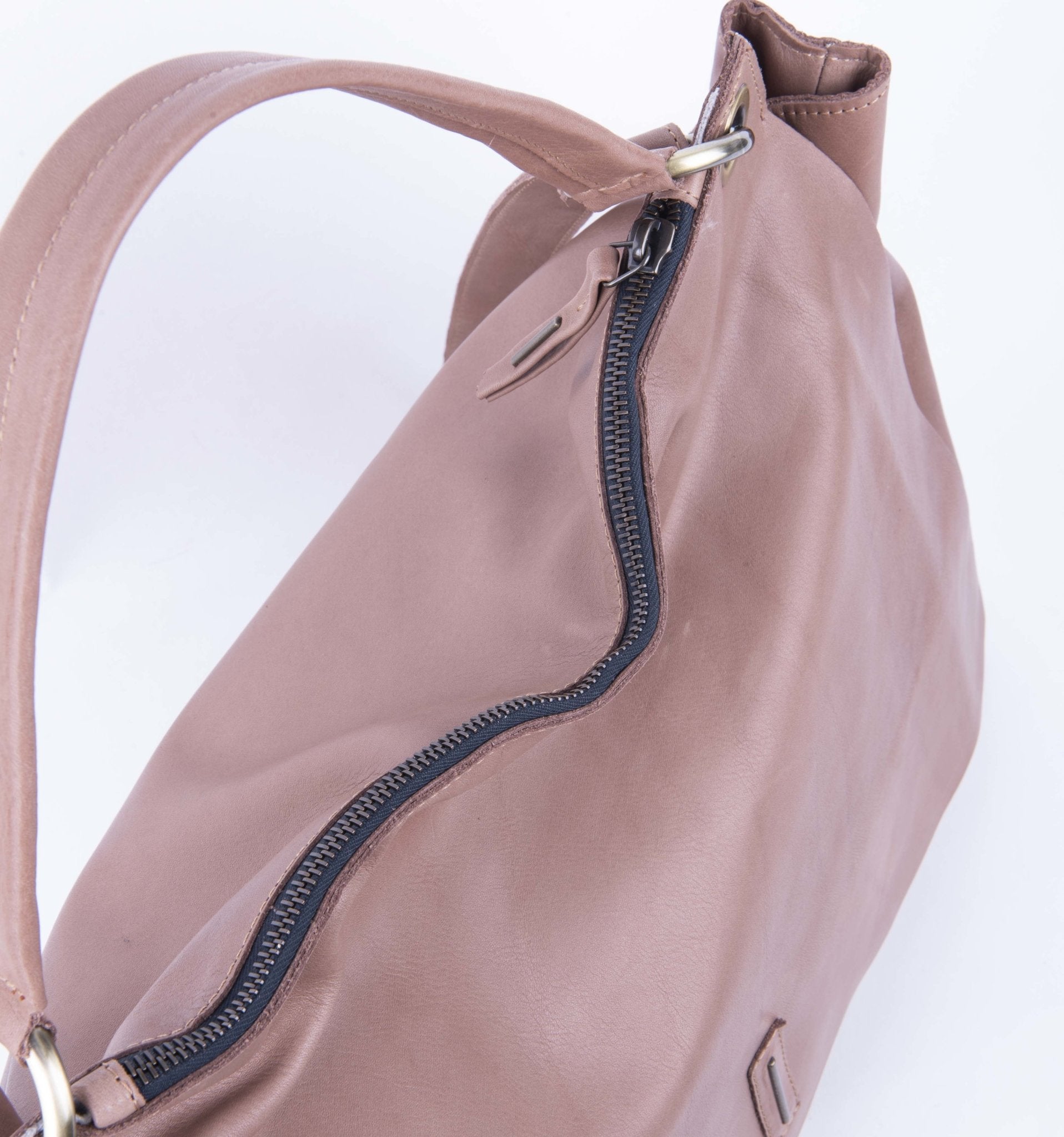 Carrie mousse cammeo - borsa a tracolla grande in pelle rosa - Marta Ray