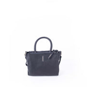 Cate martellata nera - borsa a tracolla in pelle nera - Marta Ray