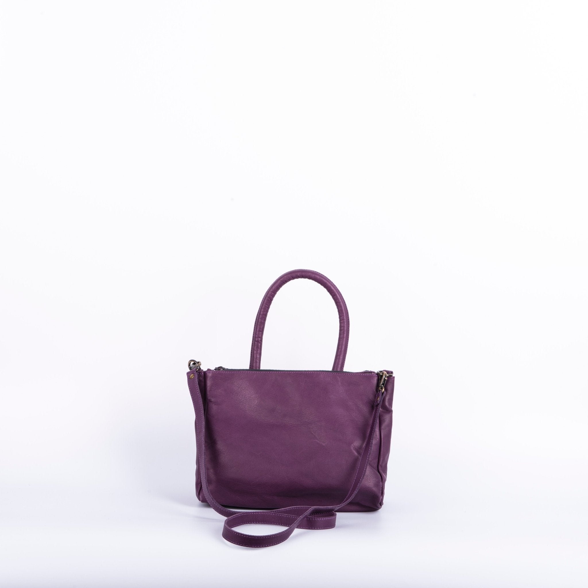 Cate mousse grape wine - borsa a tracolla in pelle viola - Marta Ray